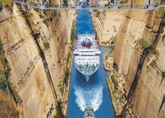 corinth canal greece pilgrimage