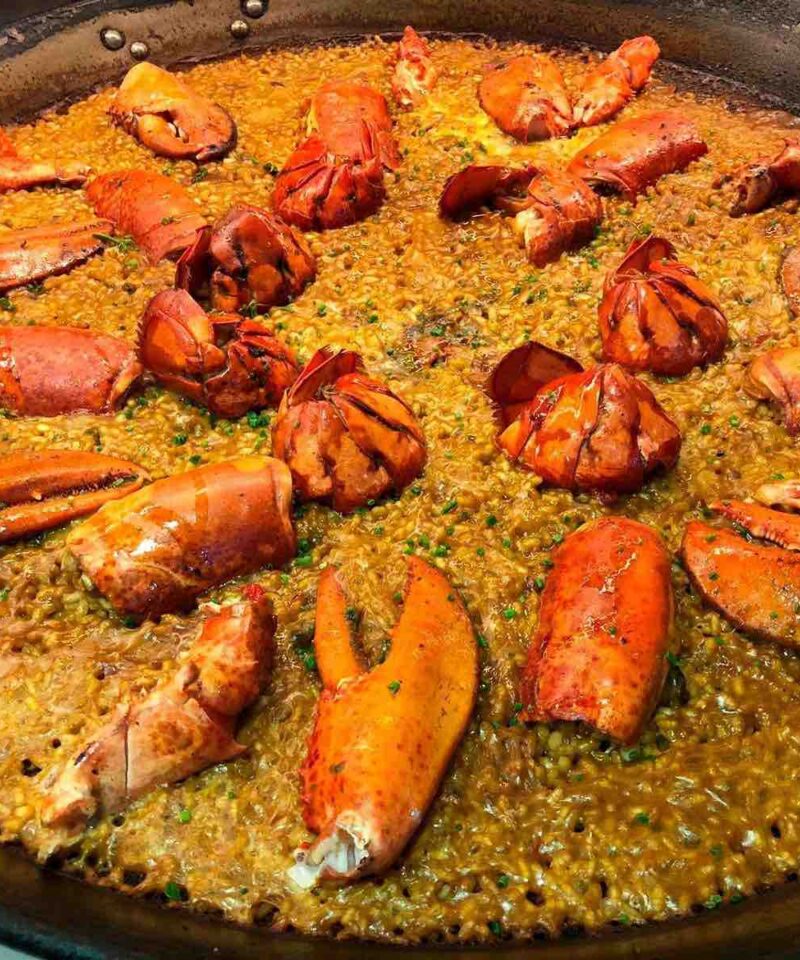 Paella spain pilgrimage tour food