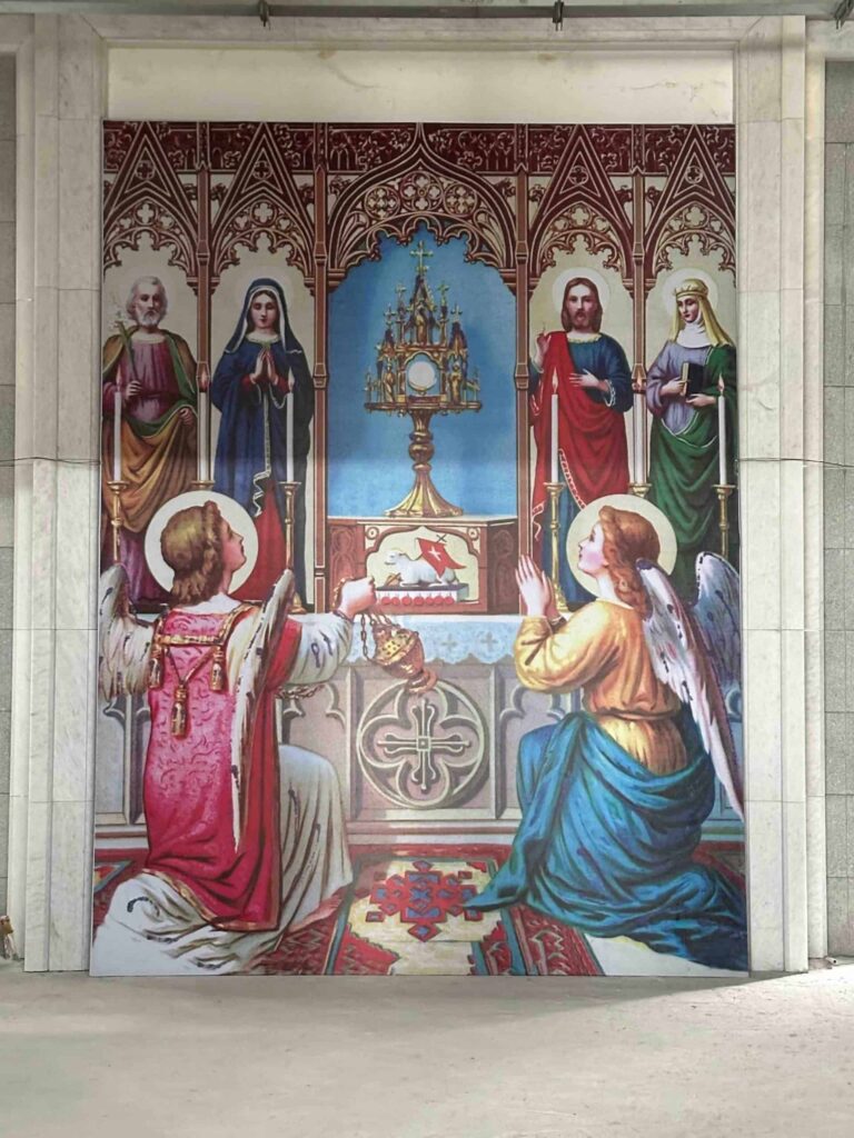 mosaic at new church our lady of la vang Vietnam pilgrimage