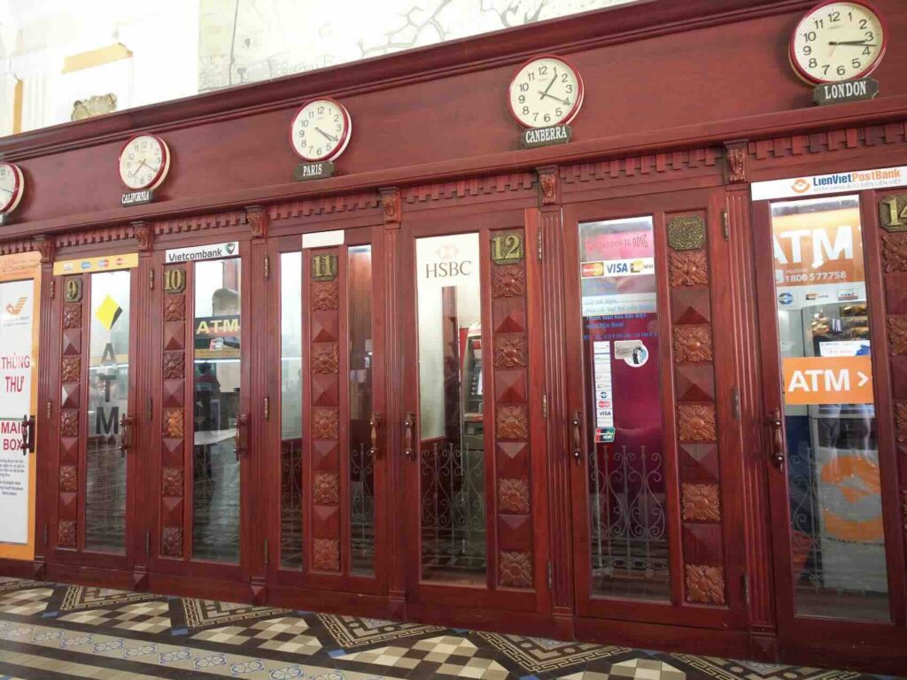 ho chi minh city post office clocks
