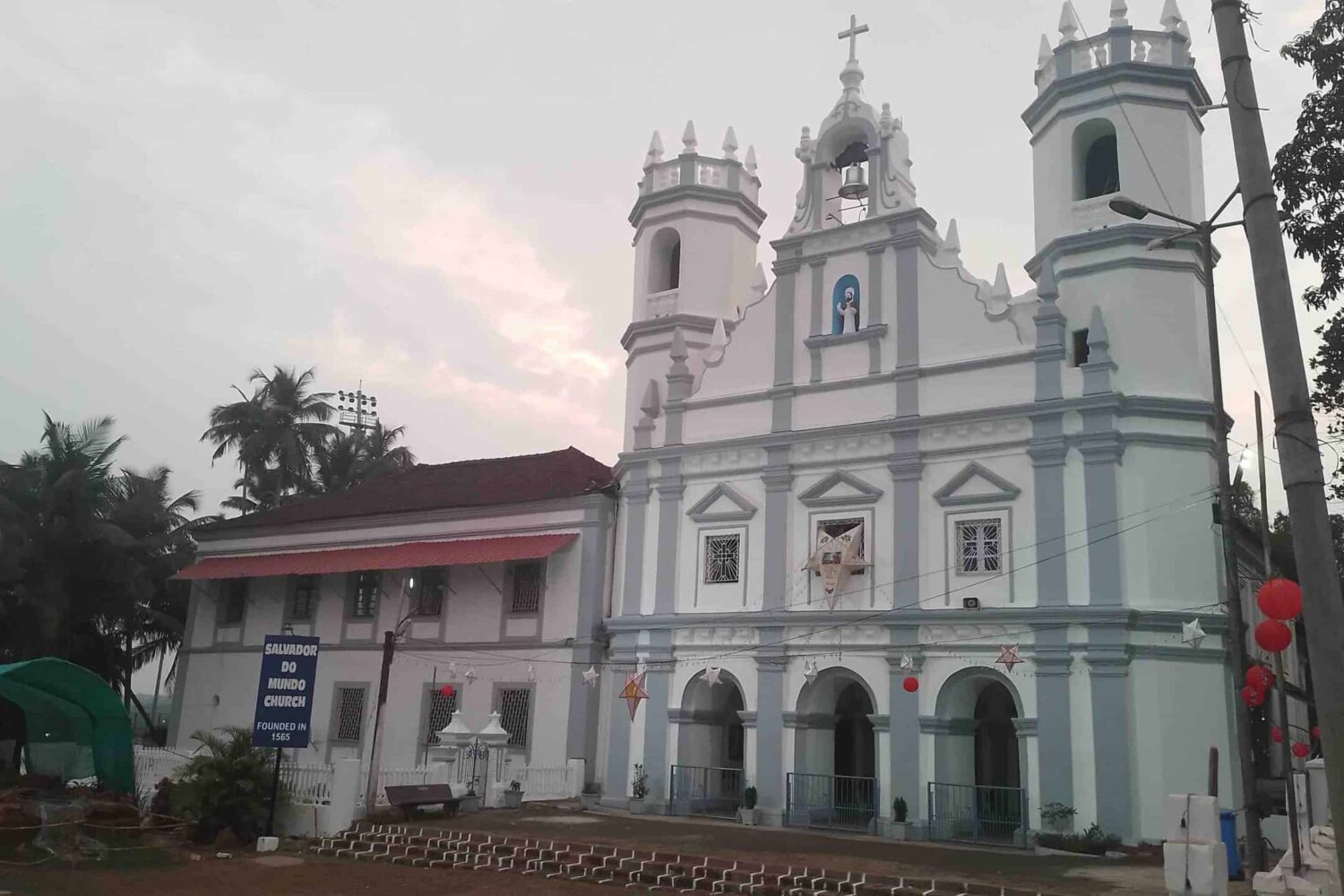 Salvador do mundo church in Goa India pilgrimage