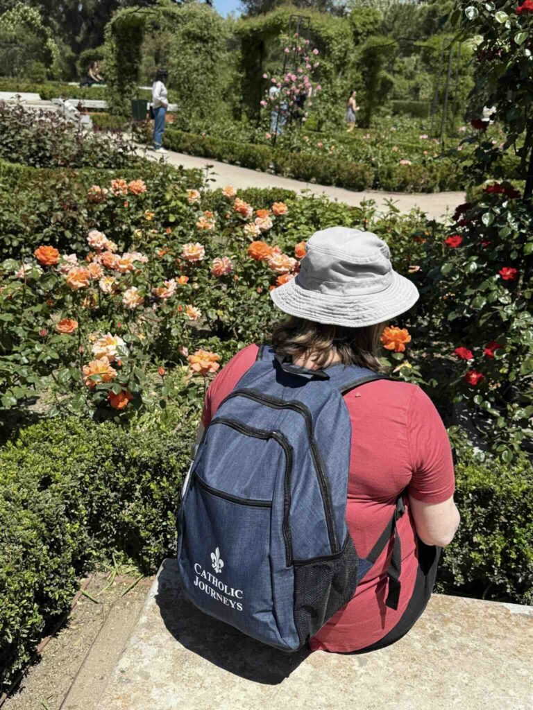 Madrid garden spain camino pilgrimagge