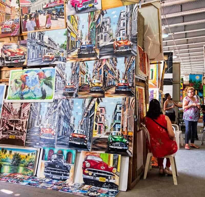 arts and crafts market havana cuba pilgrimage